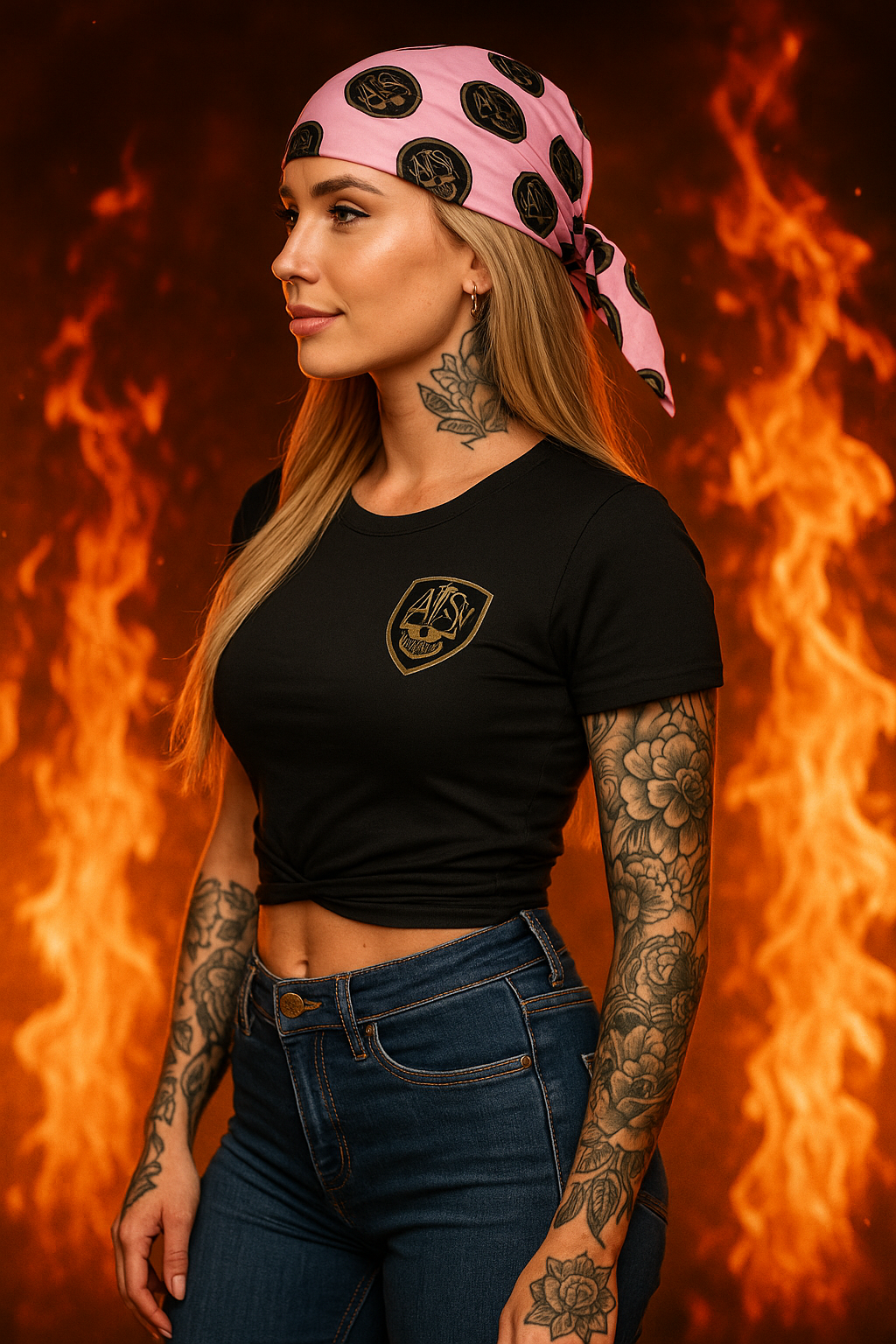 ATSY Pink Bandana | Multi-Use Street Armor, Bold Style