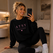 ATSY Empower Yourself Limited Edition Unisex Sweatshirt – Black & Pink