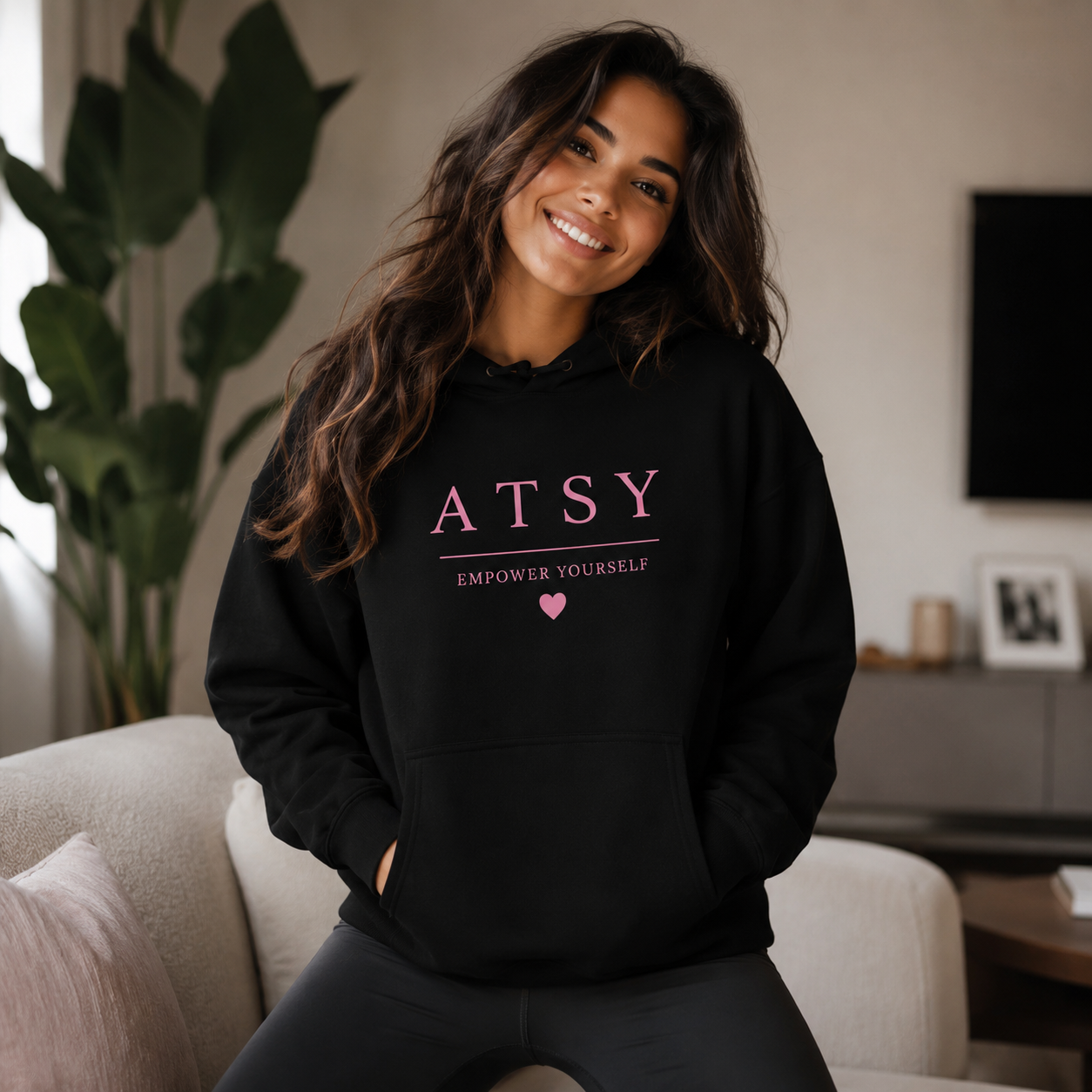 ATSY Empower Yourself Limited Edition Hoodie – Black & Pink
