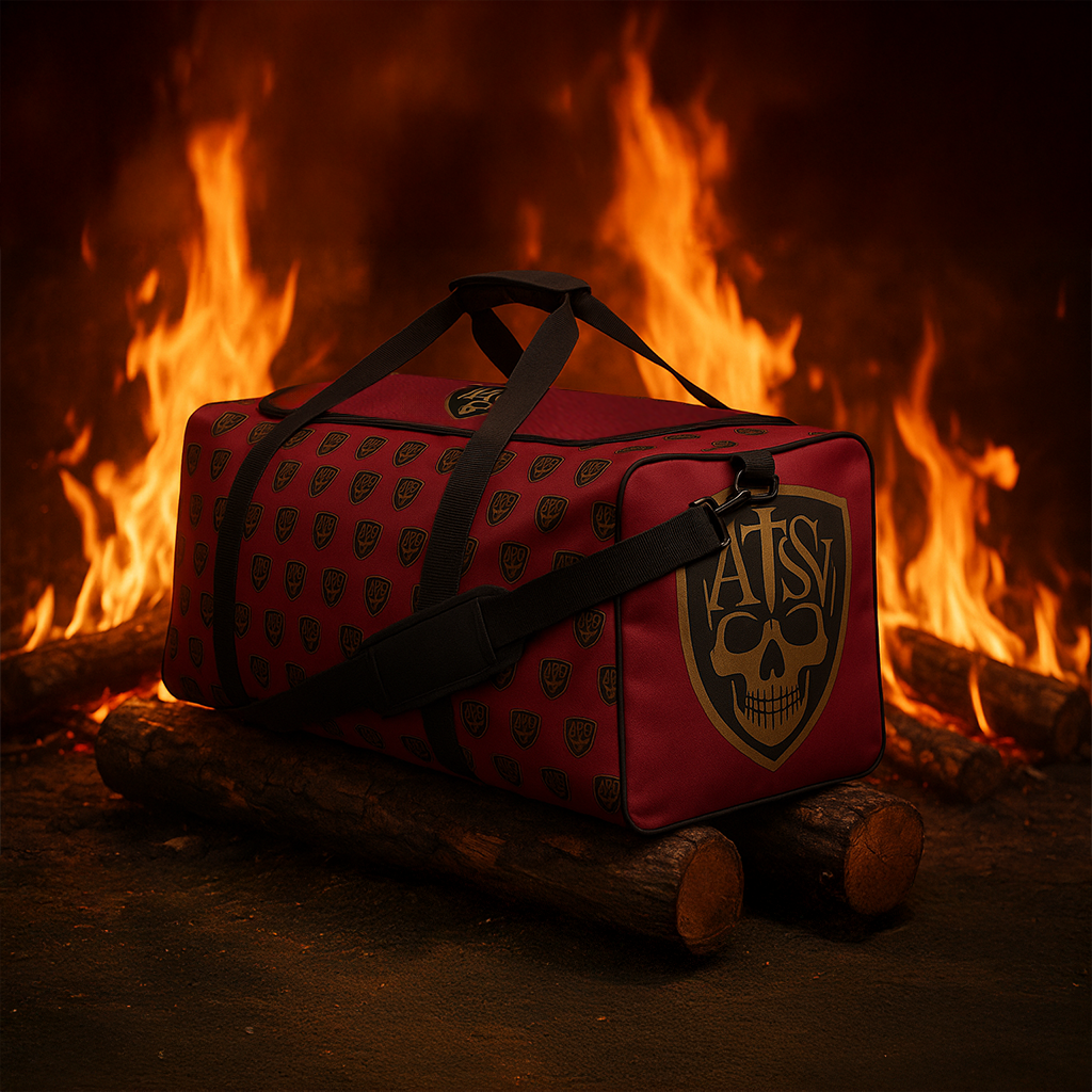 ATSY Burgundy Duffle Bag | Rugged Utility, Street-Ready Style