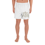 ATSY White Unisex Athletic Long Shorts | Performance, Strength, and Street Style