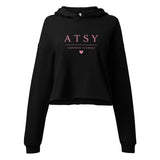 ATSY Empower Yourself Limited Edition Cropped Hoodie – Black & Pink