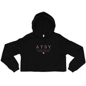 ATSY Empower Yourself Limited Edition Cropped Hoodie – Black & Pink